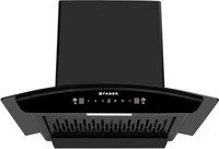 FABER HOOD SYDNEY IN HC SC FL 60 Auto Clean Curved Glass | Touch & Gesture Control | Autoclean| Powerful Suction |Filterless Technology| Low Noise Wall Mounted Black 1200 CMH Chimney