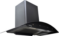 Jifera Brio 90 Auto Clean Wall Mounted Black powder coated 1450 CMH Chimney