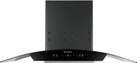 FABER HOOD ORIENT 3D IN HC SC FL BK 90 Auto Clean Curved Glass 90 cm| Touch & Gesture Control| Autoclean| Filterless|Powerful 3 way suction| Low Noise Wall Mounted Black 1250 CMH Chimney