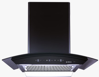 Elica WDFL 600 BLDC HAC LTW MS NERO Auto Clean Curved Glass 60 CM | BLDC Motor | 15 Years Motor Warranty|Heat Autoclean| Gesture Control| Filterless|Powerful Suction | Low Noise Wall Mounted Black 1500 CMH Chimney
