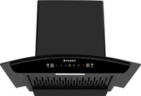 FABER HOOD SYDNEY IN HC SC FL 60 Auto Clean Curved Glass | Touch & Gesture Control | Autoclean| Powerful Suction |Filterless Technology| Low Noise Wall Mounted Black 1200 CMH Chimney
