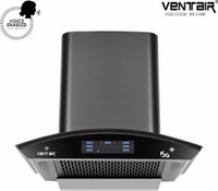 Ventair India 5G 60 Voice Enabled Smart Auto Clean Wall Mounted Black 1200 CMH Chimney
