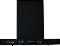 Amplesta Sereno Auto Clean T-Shape 60cm, Touch & Gesture Control, Filterless, Low Noise Auto Clean Wall Mounted Black 1350 CMH Chimney