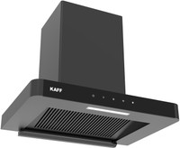 Kaff R-PRO DHC60 With Touch & Gesture control, Filter Less + Dry Heat Auto Clean Wall Mounted BLACK 1180 CMH Chimney