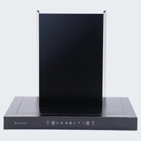 WONDERCHEF Ruby Sleek 60CM Wall Mounted Black 1400 CMH Chimney