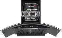 LIVPURE ETERNA-BLDC-90-FL-HAC Auto Clean Wall Mounted Black 1400 CMH Chimney
