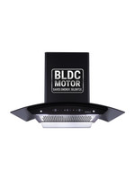 Elica WDFL 900 BLDC HAC LTW MS NERO 1500 CMH 90 cm Curved Glass 90 CM | BLDC Motor | 15 Years Motor Warranty|Heat Autoclean| Gesture Control| Filterless|Powerful Suction | Low Noise Auto Clean Chimney(Wall Mounted, Black)