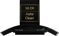 V-Guard Y20 Filterless Auto Clean 90cm|Push Button Control Wall Mounted Black 1200 CMH Chimney