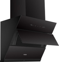 Hindware Smart Appliances Smart Appliances Skyla Neo 60 Cm kitchen chimney 1350 m3/hr Auto Clean | Rectangle | Filterless | Touch Control, Motion Sensor | Powerful Suction | Wall Mounted Black 1350 CMH Chimney