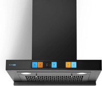 BLOWHOT Estella 60 Cm 1500 m3/hr Auto Clean Features Gesture Controlled Motion Sensor Auto Clean Wall Mounted Black 1500 CMH Chimney