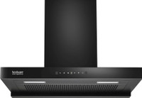 Hindware Smart Appliances Regina 90 cm Auto Clean | Maxx Technology | T-Shape | Filterless | Touch Control, Motion Sensor | Energy Efficient LED Light | Powerful Suction | Wall Mounted Black 1300 CMH Chimney