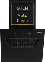 V-Guard Z10 Neo Filterless Auto Clean 60cm| Touch & Gesture Control |Powerful Suction Wall Mounted Black 1300 CMH Chimney