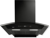 Kaff MAINZ DHC 60| Filter Less | Dry Heat Auto Clean Wall Mounted Chimney(Black 1180 CMH)