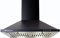 WONDERCHEF Power Elite Auto Clean Wall Mounted Black 1050 CMH Chimney