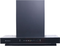 WONDERCHEF Ruby Sleek 90cm Auto Clean Wall Mounted Black 1400 CMH Chimney