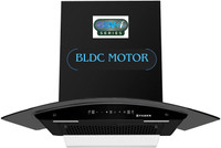 FABER HOOD IRIS BLDC FL HC BK IN 75 Auto Clean Wall Mounted BLACK 1500 CMH Chimney