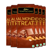 Cadbury Temptations Almond Treat Premium Chocolate Bar(6 x 70 g)