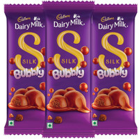 Cadbury Dairy Milk Silk Bubbly Chocolate Bar(3 x 112 g)
