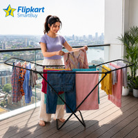 Flipkart SmartBuy Steel Floor Cloth Dryer Stand Perfect Use for Balcony and Indoor Laundry Racks for Drying Clothes(1 Tier)