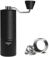 TIMEMORE Chestnut C2S Manual Coffee Grinder Capacity 25g, CNC StainlessSteel Conical Burr 2 Cups Coffee Maker(Black)