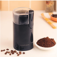 InstaCuppa Electric Coffee Bean Grinder,Stainless Steel Blade and Interior, 80 Grams,150W 10 Cups Coffee Maker(Black)