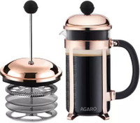 AGARO Royal French Press Coffee Maker 4 Cups Coffee Maker(Copper)