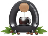 AASHONEE American Semi-Automatic Coffee Maker – 240ml Machine with Glass Cup & Filter 2 Cups Coffee Maker(Black)