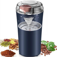 Miracle Mart Portable Electric Coffee Grinder and Spice Grinder Stainless Steel 4-Blade Personal Coffee Maker(Multicolor)