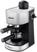 Inalsa Bonjour Coffee Maker 800W (3in1- Espresso , Cappuccino & Latte)|4Bar Pressure 4 Cups Coffee Maker(Silver/Black)