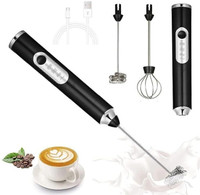 Shoprix Coffee Beater Milk Frother Handheld USB Rechargeable Foam Maker for Coffee Personal Coffee Maker(Black) Flipkart Deal