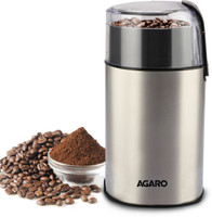 AGARO Grand Coffee Grinder, Stainless Steel Electric, Capacity 60 Gms Dry Coffee Bean 6 Cups Coffee Maker(Silver)