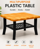 KARNI Plastic Coffee Table(Finish Color - wooden wood, DIY(Do-It-Yourself))