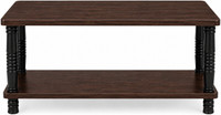 Malbro Tea Table & Coffee Table | Affordable Teapoy for Budget-Friendly Homes Engineered Wood Coffee Table(Finish Color - BROWN, DIY(Do-It-Yourself))
