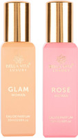 BELLAVITA GLAM & ROSE perfume combo|Jasmine, Rose & Musk Notes|Long Lasting|(2 Items in the set)