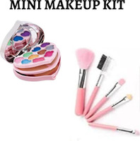 Pure Cosmetics NEW CUTE SMALL MAKEUP KIT WITH PACK OF 5 BRUSHES(6 Items in the set)