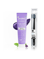 Perfora Purple Teeth Whitening Mini Oral Care Combo, Purple Toothpaste & OG Black Toothbrush(2 Items in the set)