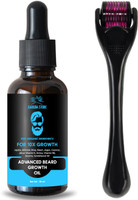 Garuda Store Beardinator Basics, Beard Growth Oil Kit (30ml) & Beard Activator (Derma Roller) 540 titanium needles | Made in India(2 Items in the set)