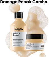 L'Oréal Professionnel Absolut Repair Shampoo 300ml + Masque 250gms | For Dry & Damaged Hair(2 Items in the set)