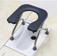 storewellcare Commode Shower Chair(Black, Steel)