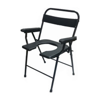 SVS SURGICAL Commode Shower Chair(Black)
