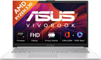 ASUS Vivobook Go 15 (2025) with Office 2024 + M365 Basic AMD Ryzen 3 Quad Core 30 - (16 GB/512 GB SSD/Windows 11 Home) E1504FA-BQ3468WS Thin and Light Laptop(15.6 inch, Cool Silver, 1.63 kg, With MS Office)