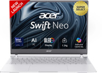 Acer Swift Neo with Backlit Keyboard, Intel Core Ultra 7 155U - (16 GB/1 TB SSD/Windows 11 Home) SFN14-54H Thin and Light Laptop(14 Inch, Silver, 1.3 Kg, With MS Office)