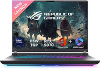 ASUS ROG Strix G16 (2025) with Office 2024 + M365 Basic* Intel Core Ultra 9 275HX - (32 GB/1 TB SSD/Windows 11 Home/16 GB Graphics/NVIDIA GeForce RTX 5080/165 Hz/175 W) G615LW-RV148WS Gaming Laptop(16 Inch, Eclipse Gray, 2.65 kg, With MS Office)