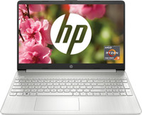 HP Laptop AMD Ryzen 3 Quad Core 5300U - (8 GB/512 GB SSD/Windows 11 Home) 15s- eq2212AU Thin and Light Laptop(15.5 Inch, Natural Silver, 1.69 Kg, With MS Office)