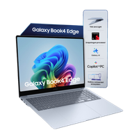 Samsung Galaxy Book4 Edge Series Copilot AI-PC Full Metal Chasis Snapdragon X - (16 GB/512 GB SSD/Windows 11 Home) NP750XQB-KA1IN Thin and Light Laptop(15.6 Inch, Sapphire Blue, 1.55 Kg, With MS Office)