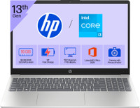 HP MSO 2024 Intel Core i3 13th Gen 1315U - (16 GB/512 GB SSD/Windows 11 Home) 15-fd0574TU / 15 - fd0668TU Thin and Light Laptop(15.6 Inch, Natural Silver, 1.59 Kg, With MS Office)