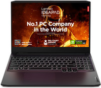 Lenovo IdeaPad Gaming 3 AMD Ryzen 7 Octa Core 5800H - (8 GB/512 GB SSD/Windows 11 Home/4 GB Graphics/NVIDIA GeForce RTX 3050) IdeaPad Gaming 3 15ACH6 Gaming Laptop(15.6 Inch, Shadow Black, 2.25 Kg, With MS Office)