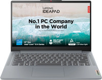 Lenovo IdeaPad Slim 3 with 1Yr ADP Intel Core i5 12th Gen 12450H - (8 GB/512 GB SSD/Windows 11 Home) 14IAH8 Thin and Light Laptop(14 Inch, Arctic Grey, 1.37 Kg, With MS Office)