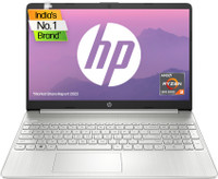 HP Laptop AMD Ryzen 3 Quad Core 5300U - (8 GB/512 GB SSD/Windows 11 Home) 15s- eq2213AU Thin and Light Laptop(15.6 Inch, Natural Silver, 1.69 Kg, With MS Office)
