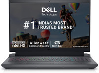 DELL G15-5530 Intel Core i5 13th Gen 13450HX - (16 GB/512 GB SSD/Windows 11 Pro/6 GB Graphics/NVIDIA GeForce RTX GEFORCE RTX 3050/120 Hz) G15-5530 Gaming Laptop(15.6 inch, Dark Shadow Gray With Black Thermal Shelf, 2.65 kg, With MS Office)